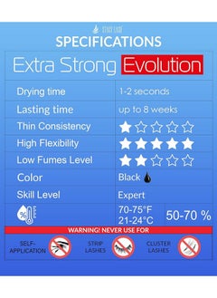 Stacy Lash Ng Evolution Eyelash Extension Glue Stacy Lash (0.34 Fl.Oz/10 Ml)/1-2 Sec Dry/Retention - 8 Weeks/Professional Supplies/Black Adhesive  - Image 3
