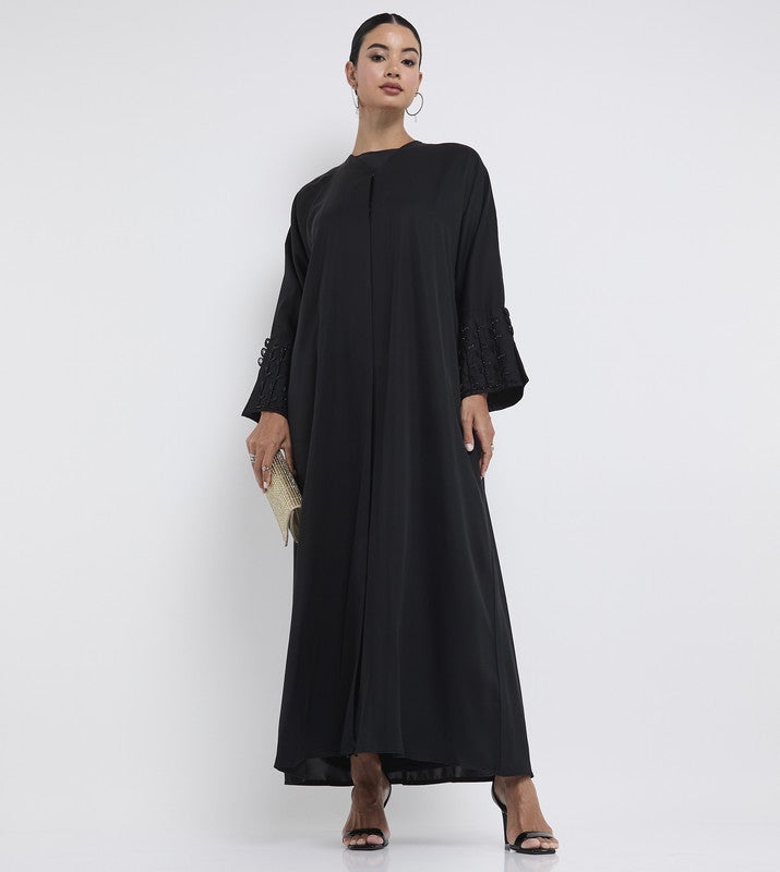 ROZA Stylish hand work abaya - Image 1