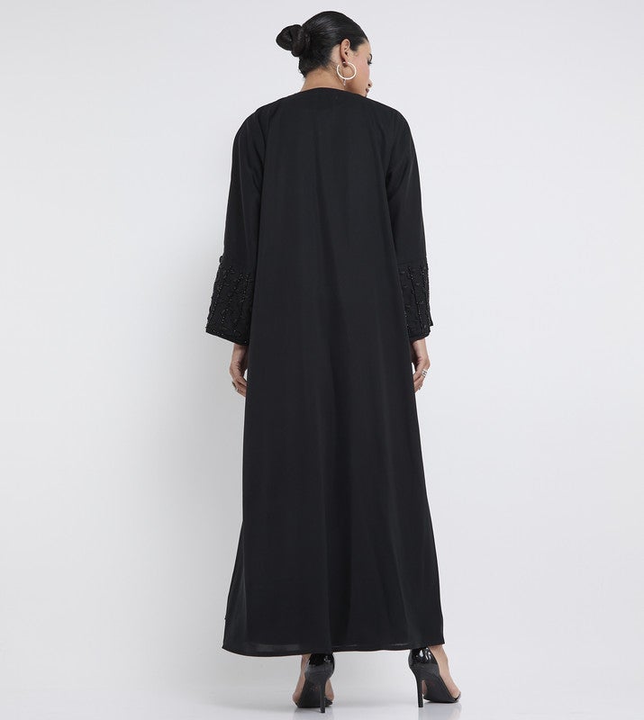 ROZA Stylish hand work abaya - Image 5