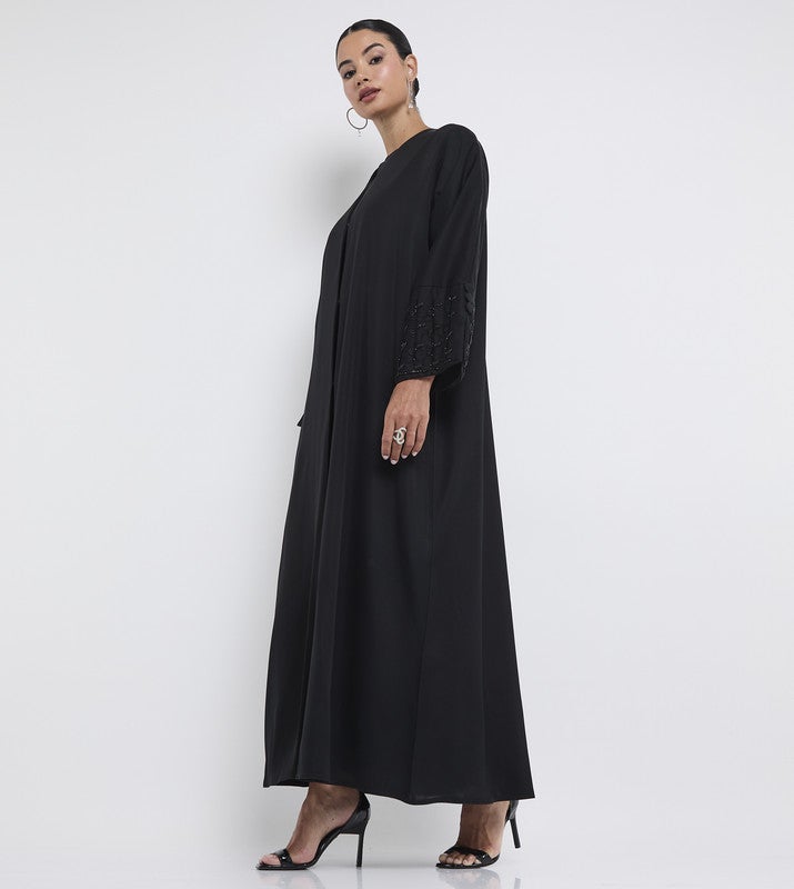 ROZA Stylish hand work abaya - Image 2