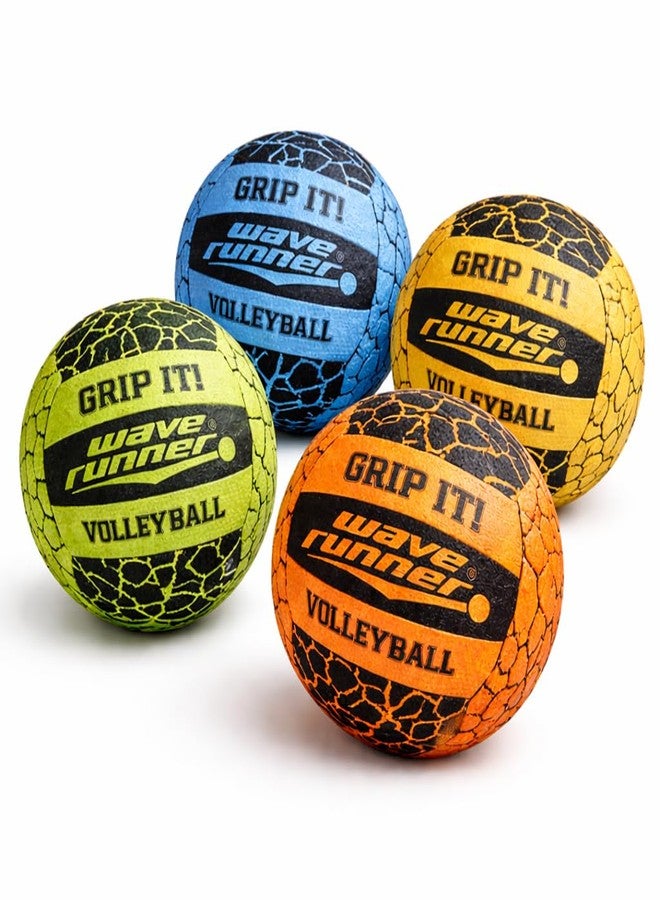 Wave Runner Grip It Volleyball- 8-Inch All Weather Beach & Pool Volleyball with Sure-Grip Technology | Perfect Ball for Indoor, Outdoor & Pool Play! (Random Color) - Image 1