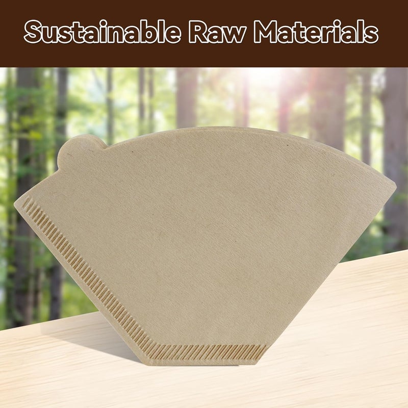 brikinte 100PCS Coffee Paper Filters for Beautiful 14-Cup Programmable Drip Coffee Maker - Image 4