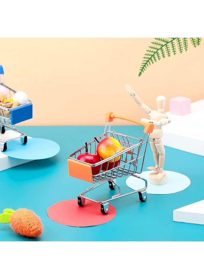 deziine DEZIINE Mini Shopping Cart Supermarket Handcart Shopping Utility Cart Mode Storage Toy  - Image 4
