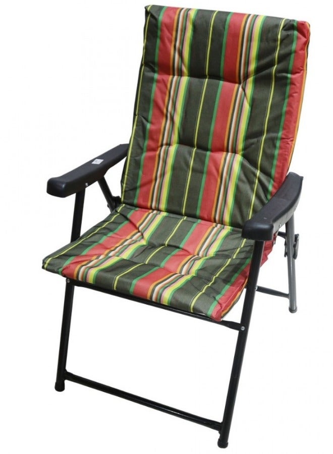 سمارت هوم كرسي قابل للطي مع مسند للذراعين، مقعد نزهة، كرسي رياضي، كرسي خارجي وكرسي حديقة 45X45X90 سم - Image 2