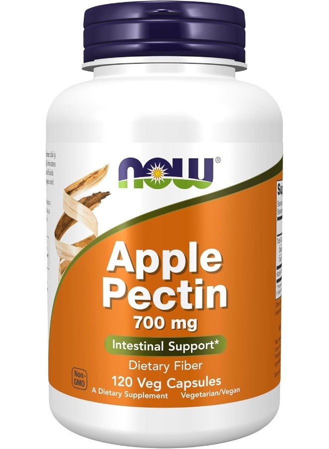 now Foods Apple Pectin 700Mg 120 Veg Capsules - Image 1