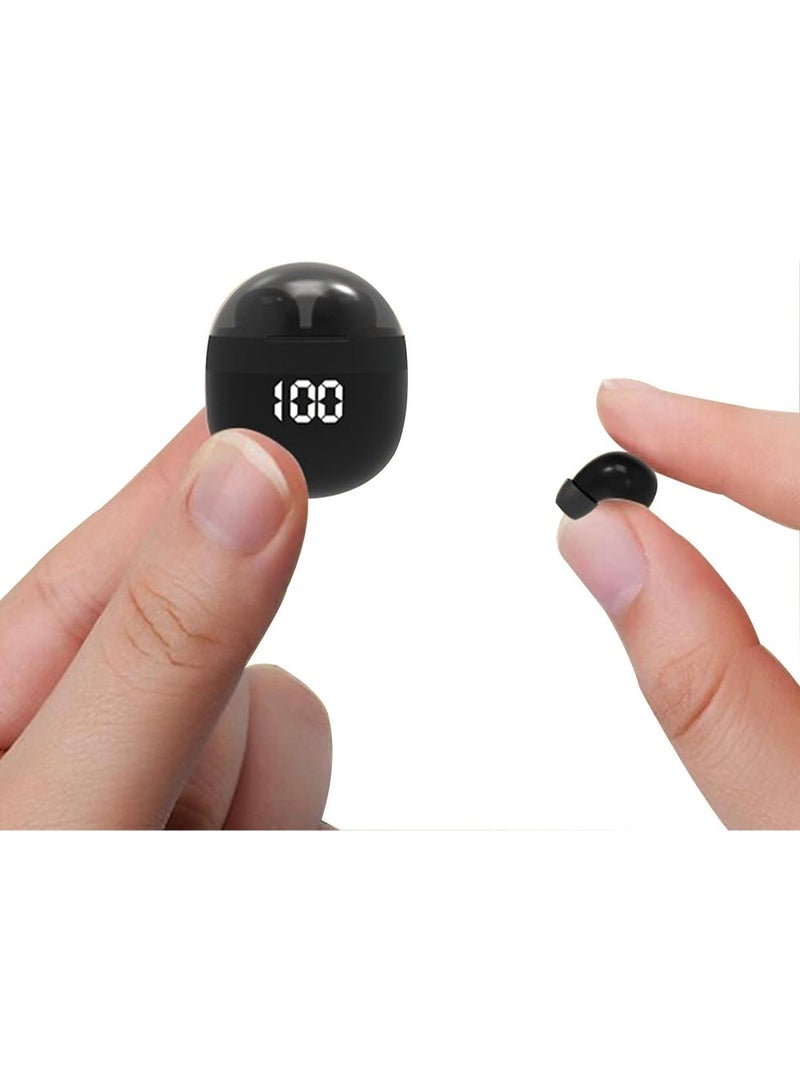 fantasize Invisible Mini Earbuds Wireless Bluetooth, Low Profile Micro Smallest Tiny Discreet Hidden Earbuds for Work, Small Headphones, Invisible Sleep Wireless Earphone, IPX5 Waterproof for Small Ear Canals - Image 1