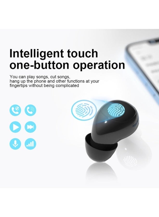 fantasize Invisible Mini Earbuds Wireless Bluetooth, Low Profile Micro Smallest Tiny Discreet Hidden Earbuds for Work, Small Headphones, Invisible Sleep Wireless Earphone, IPX5 Waterproof for Small Ear Canals - Image 2
