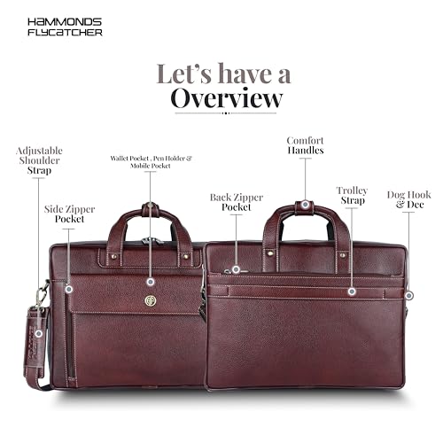 HAMMONDS FLYCATCHER Adults Messenger Bag (Brown) - Image 4