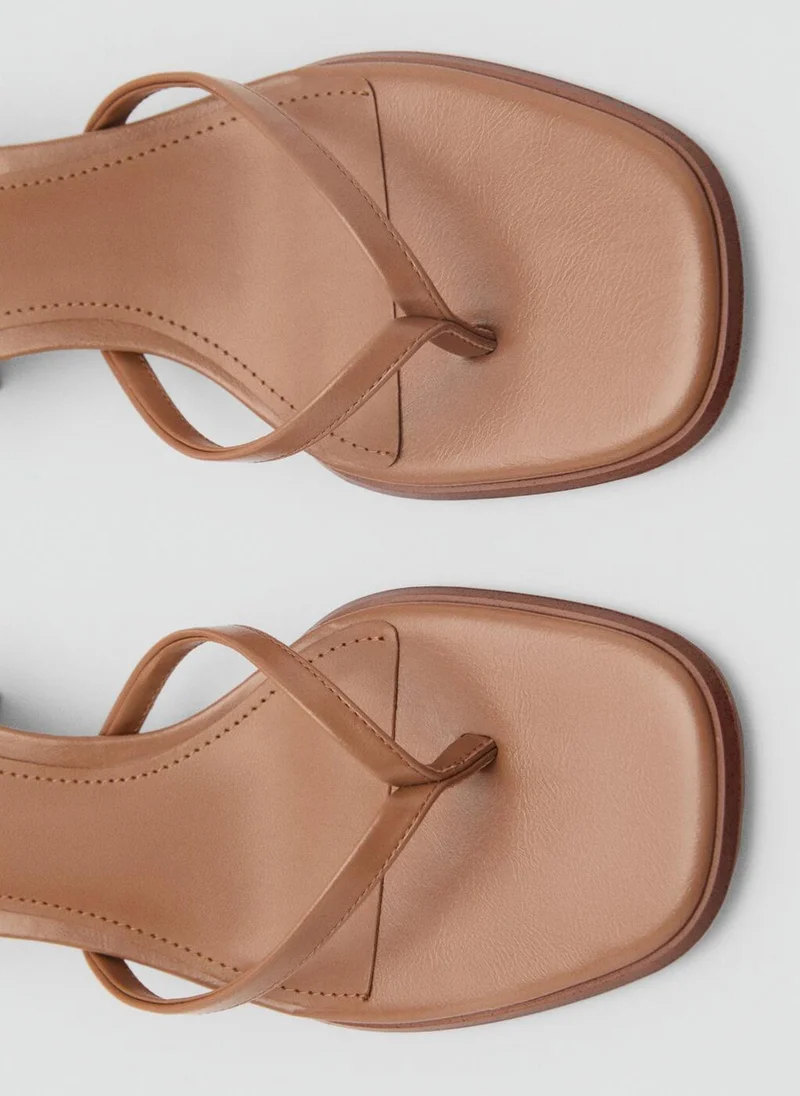 MANGO Strappy Heeled Sandals