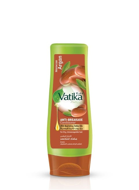 Vatika Naturals Moroccan Argan Anti-Breakage Conditioner | Moisture Soft, Grow Long - Anti-Frizz | For Dry, Unmanageable Hair - 200ml