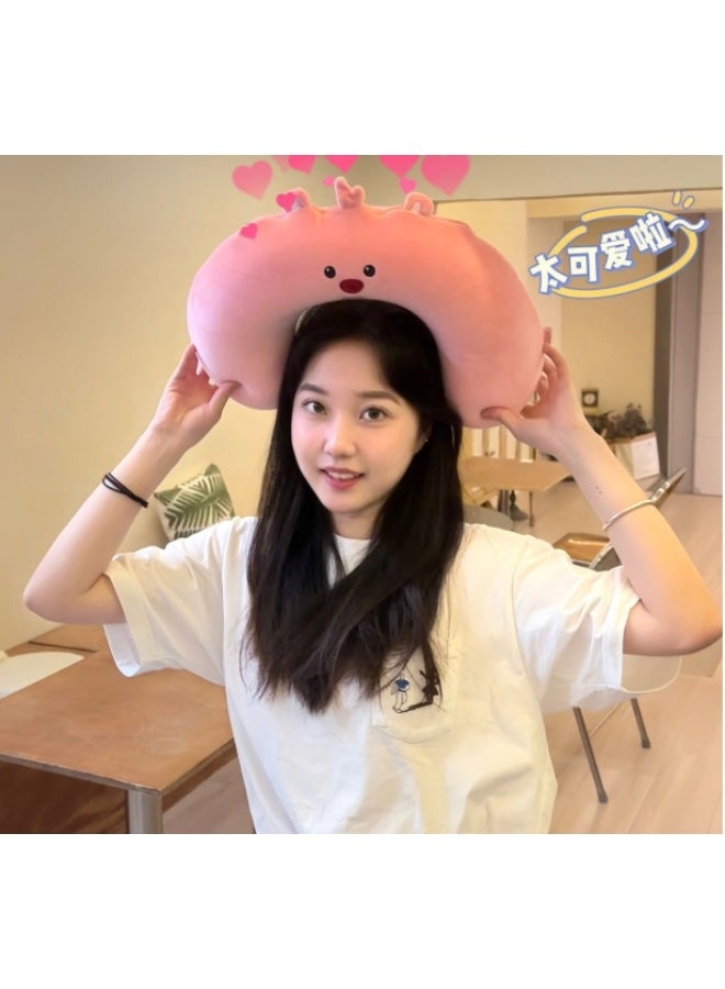 عام الوردي ليتل بيفر لوبي على شكل حرف U وسادة سيارة الرقبة وسادة السفر وسادة - Image 3