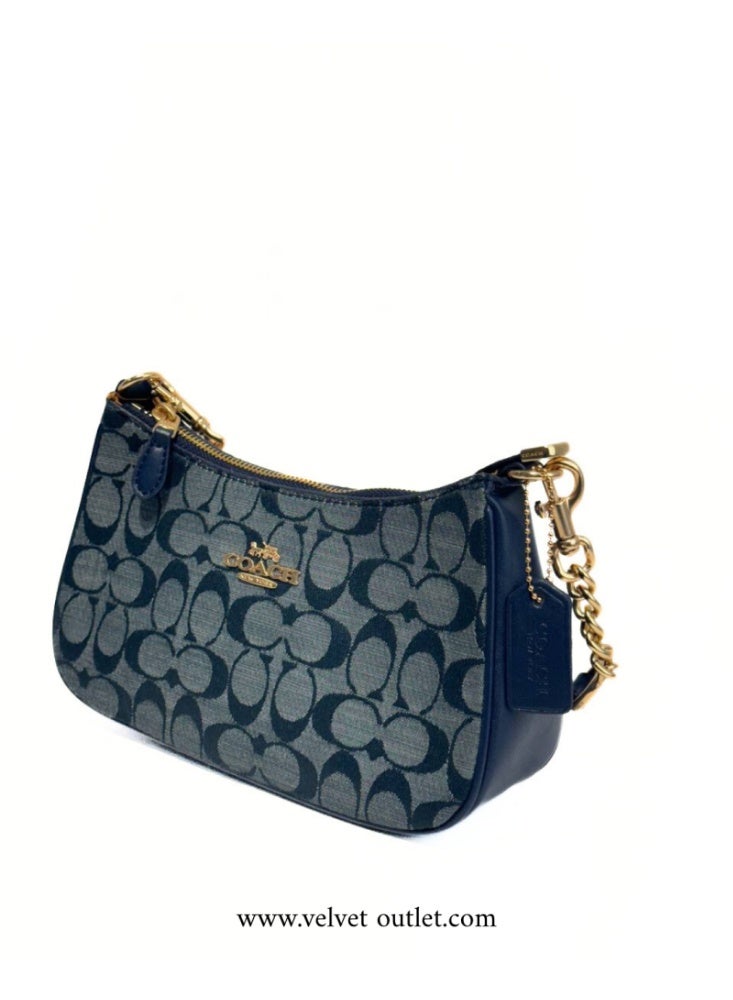 كوتش اوت ليت حقيبة يد نسائية من Coach – دنيم أزرق، - Image 2