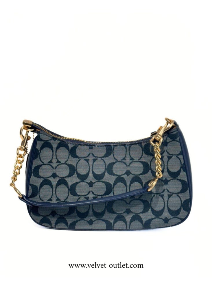 كوتش اوت ليت حقيبة يد نسائية من Coach – دنيم أزرق، - Image 3