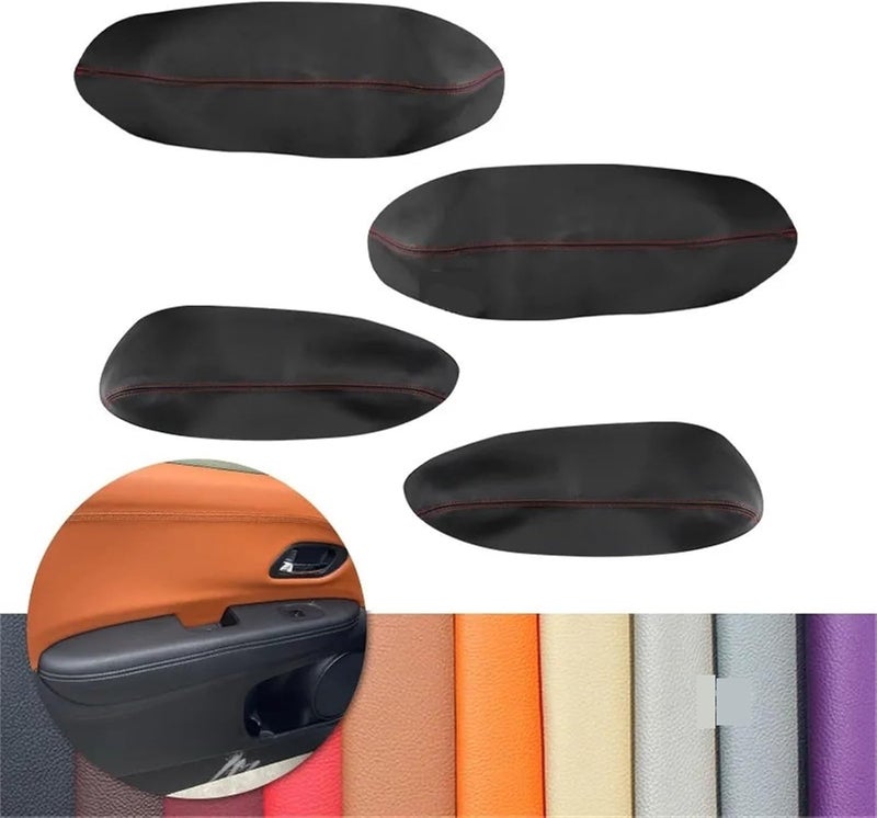 QASULER Microfiber Leather Door Armrest Covers - Image 4