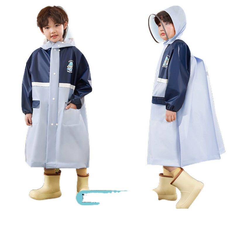 Children'S Raincoat Boys And Girls Children'S Full Body Waterproof Baby Kindergarten Primary School Girls School Special Poncho - Image 5