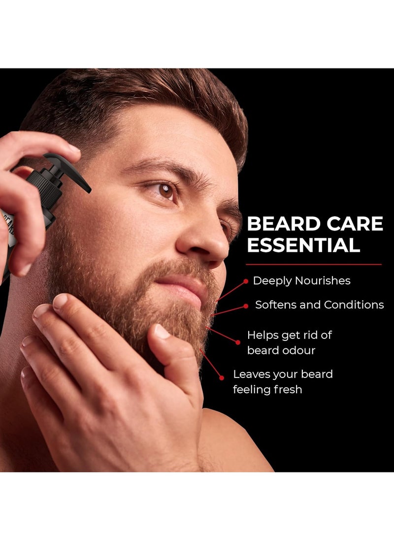 BEARDO - Beardo Godfather Beard Wash for men 100ml Aromatic Woody Scent Purifying and Hydrating Beard and Skin Cleaner with Avocado Oil Argan Oil Beard Shampoo for Clean and Healthy Beard - Image 1