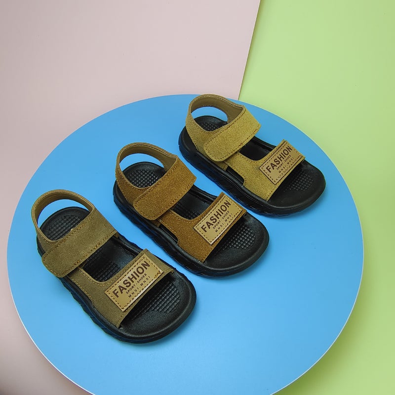 Baby Sandals 2025 Shein Children Soft Bottom Stitching Can Bubble Water Boys Beach Shoes - Image 2