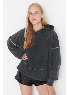 trendyol Acid Washed Loose Fine Knit  - Image 2