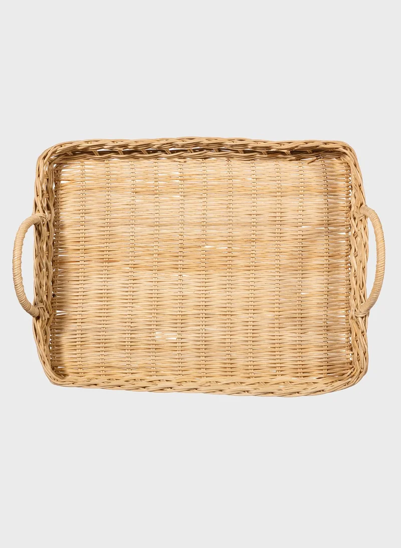 Sass & Belle Decorative Rattan Tray