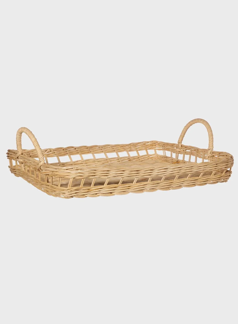 Sass & Belle Decorative Rattan Tray