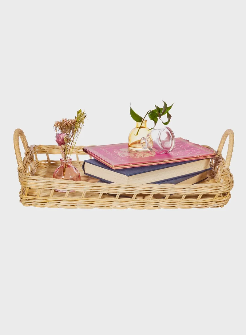 Sass & Belle Decorative Rattan Tray