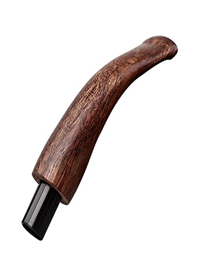 OLD FOX Wooden Bent Tobacco Pipe Stem Replacement Mouthpiece fit 9mm Filters BE0083 - Image 1