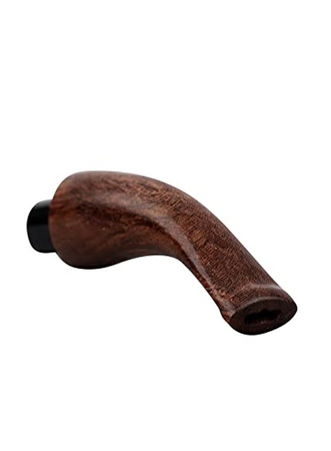 OLD FOX Wooden Bent Tobacco Pipe Stem Replacement Mouthpiece fit 9mm Filters BE0083 - Image 3