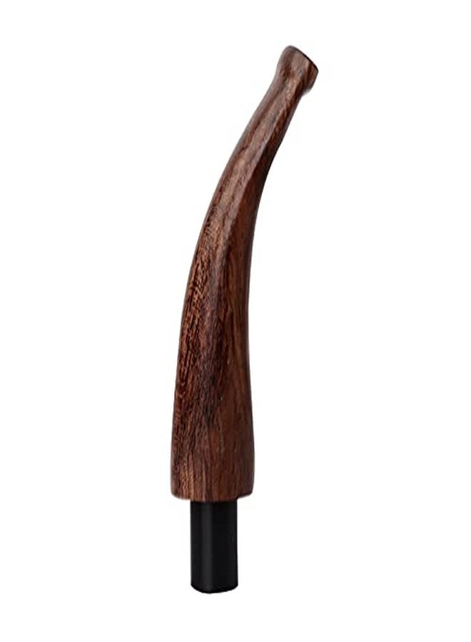 OLD FOX Wooden Bent Tobacco Pipe Stem Replacement Mouthpiece fit 9mm Filters BE0083 - Image 4