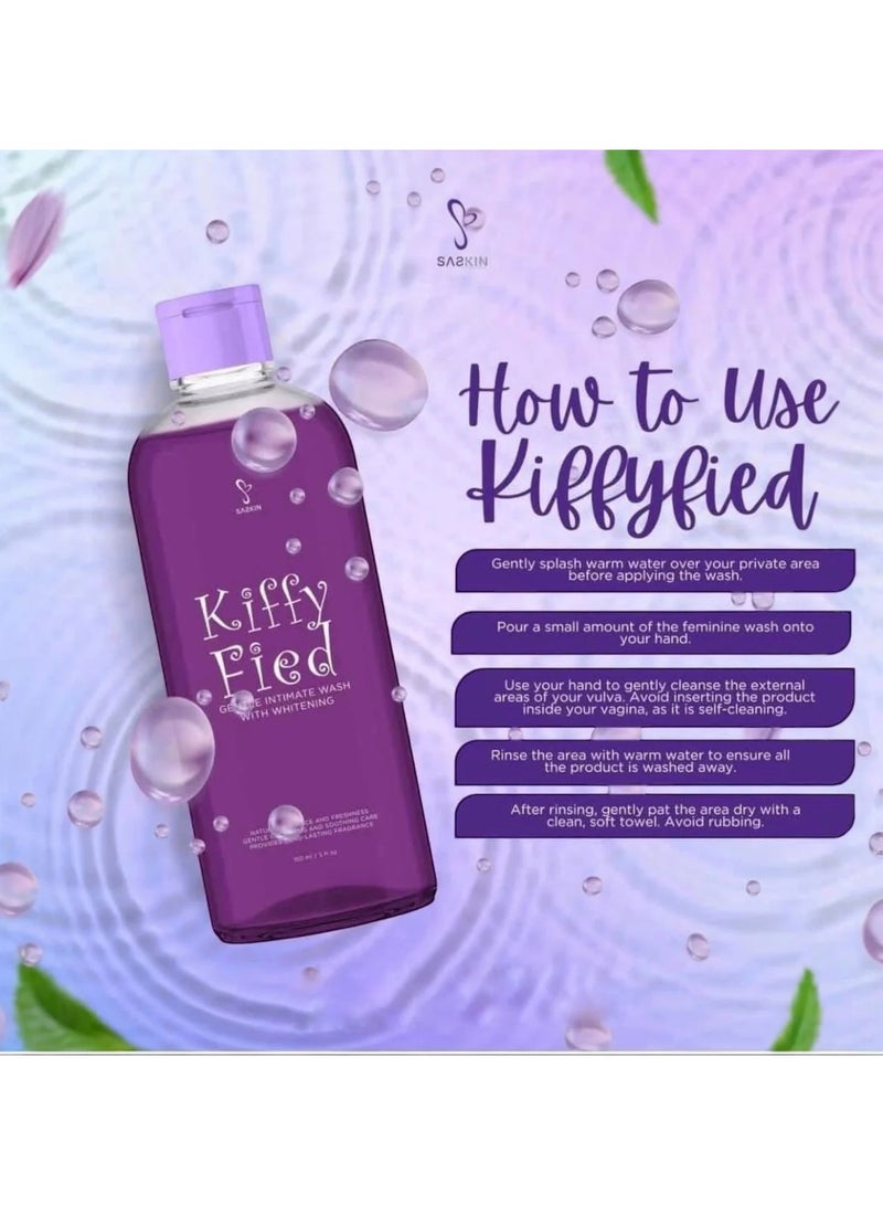 SASKIN Kiffy Fied Gentle Intimate Wash With Cooling Effect - 150Ml - Image 2