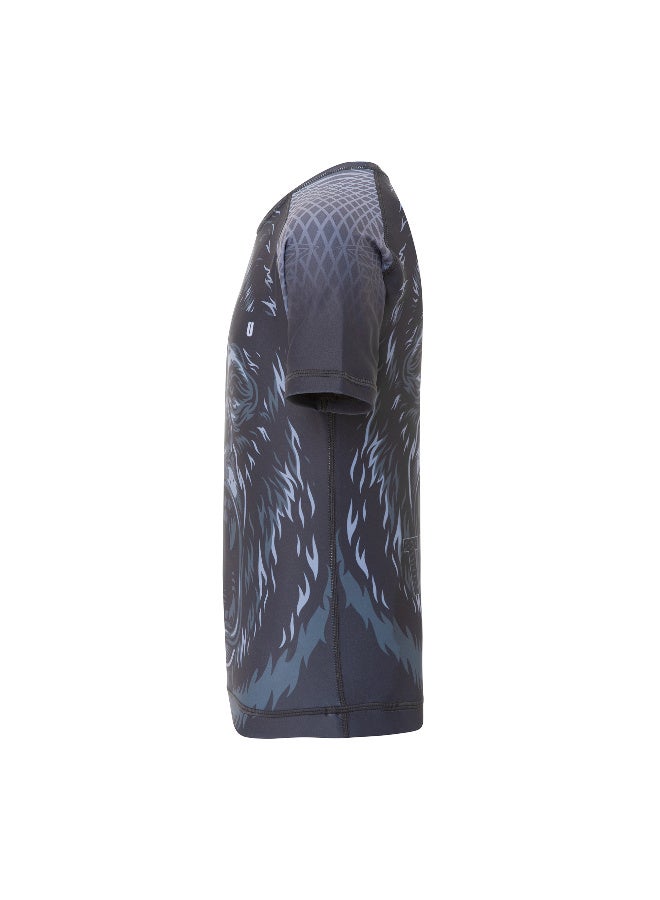 Tatsu تيتسو غوريلا راشغارد بأكمام قصيرة رمادي - Image 2