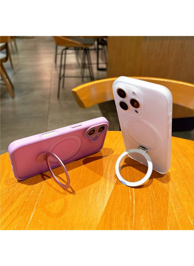 Generic - For Iphone 16promax Dazzle Sound 360 Bracket 16plus Mobile Phone Case For Iphone15pro Protective Cover Frosted-Color:360 Dazzle Bracket [titanium Gray]]-Applicable Model:16Promax - Image 1