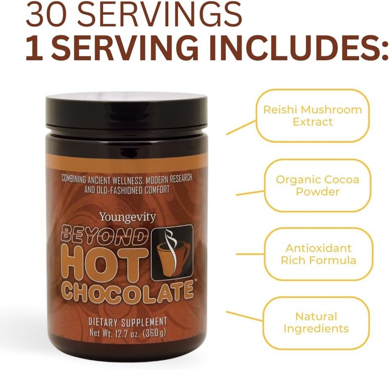 Youngevity Beyond Hot Chocolate Dietary Supplement - Image 4