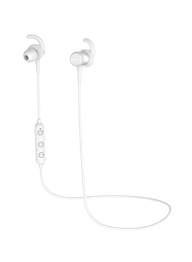NIBEMINENT Wireless In-Ear Sports Headset With Mic White - Image 1