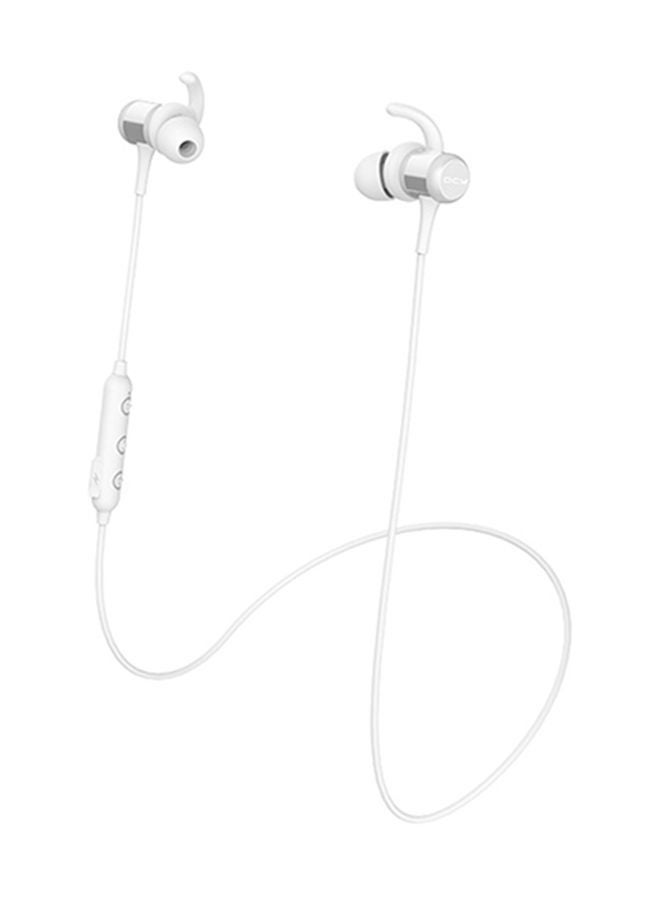 NIBEMINENT Wireless In-Ear Sports Headset With Mic White - Image 2