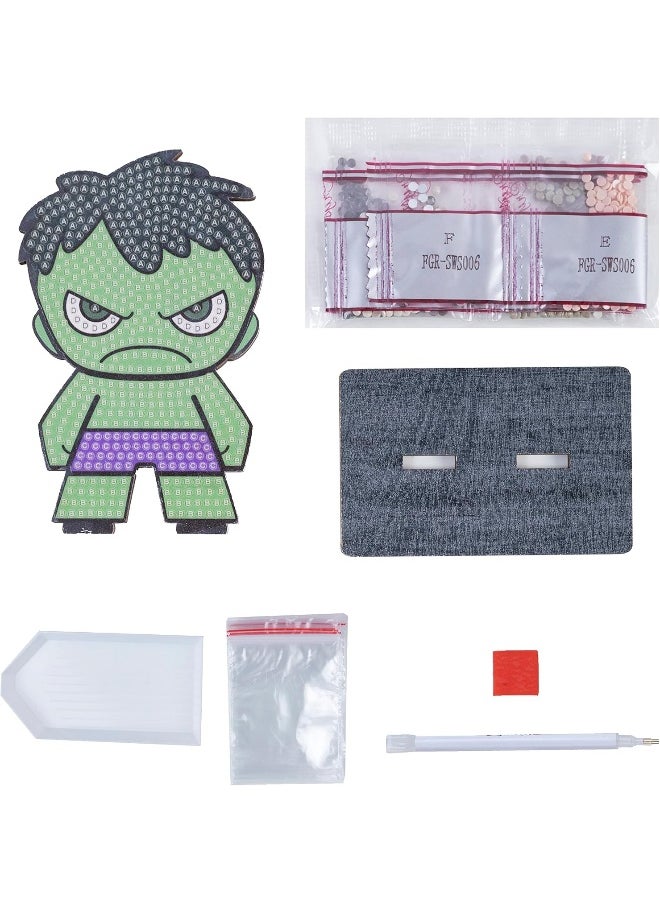 Craft Buddy - Craft Buddy Marvel Avengers Hulk Crystal Art Buddies Series 1 Diamond Painting Kit - Image 1