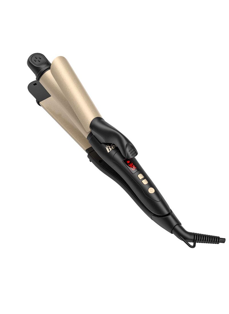 VAV - 125 Inch Hair Straightener and Curler 2 in 1 Curling Iron  Flat Iron Tourmailine Ceramic 275425 Temperature Adjust Dual Voltage Travel Use - Image 1