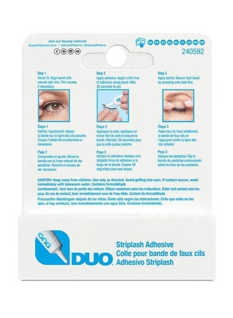 DUO Clear Lash Adhesive – Strong Hold, Fast‑Drying, Invisible Finish, White/Clear, 7g - Image 2
