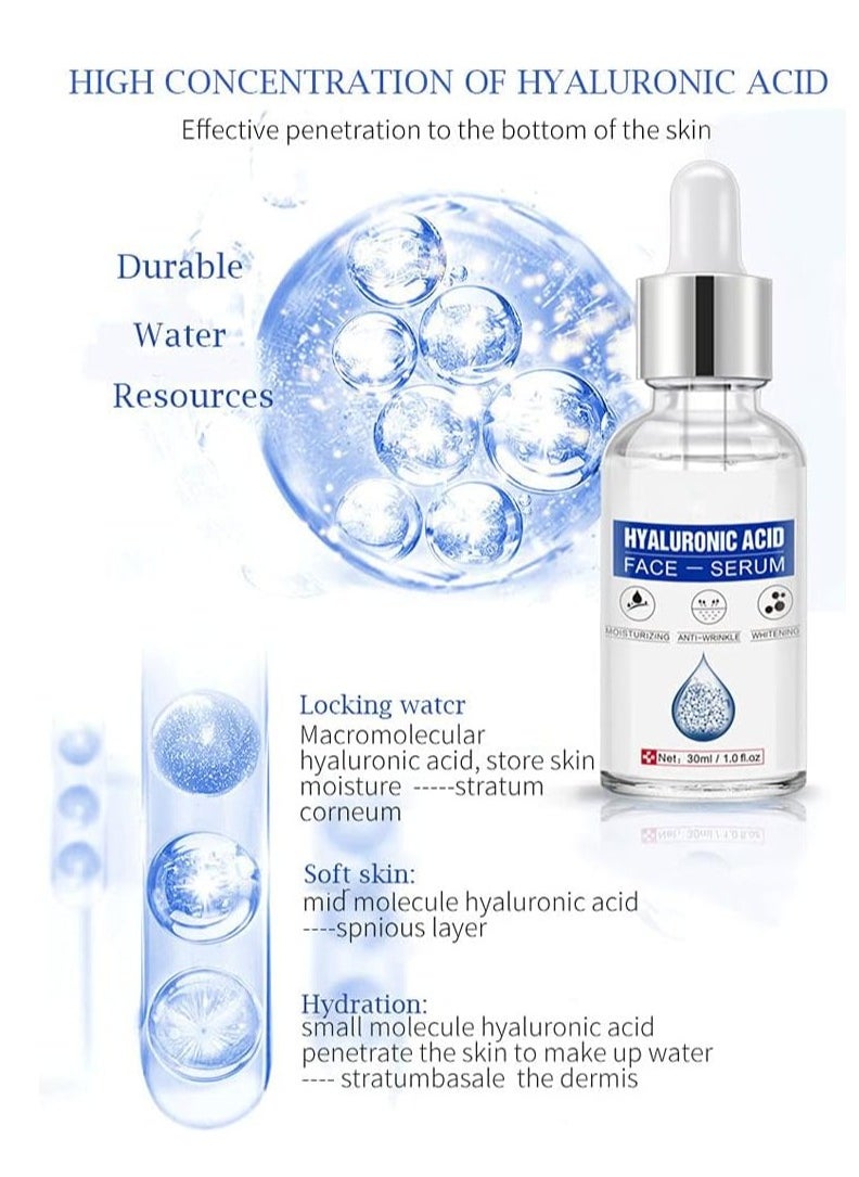 GUANJING Hyaluronic Acid Facial Serum To Fight Skin Wrinkles -30 Ml- 1pcs  - Image 2