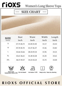 RIOXS Women's Long Sleeve Basic Shirts, Comfortable Skin-friendly Slim Fitted Underscrub, Soft Stretchy Tops, Button up Shirts for Women, Classic Simple Undershirt with Fitted Silhouette, Versatile Essential Piece that Can Adapt to Any Situation  - Image 3