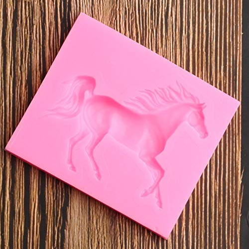Seedomes 1pc Cute Animal 3D Running Horse Silicone Mold for DIY Desserts Jelly Shots Fondant Mold Pudding Chocolate Crystal Handmade Ice Cream Cupcake Cake Topper Decoration Soap Mould Candy Gum Paste - Image 5