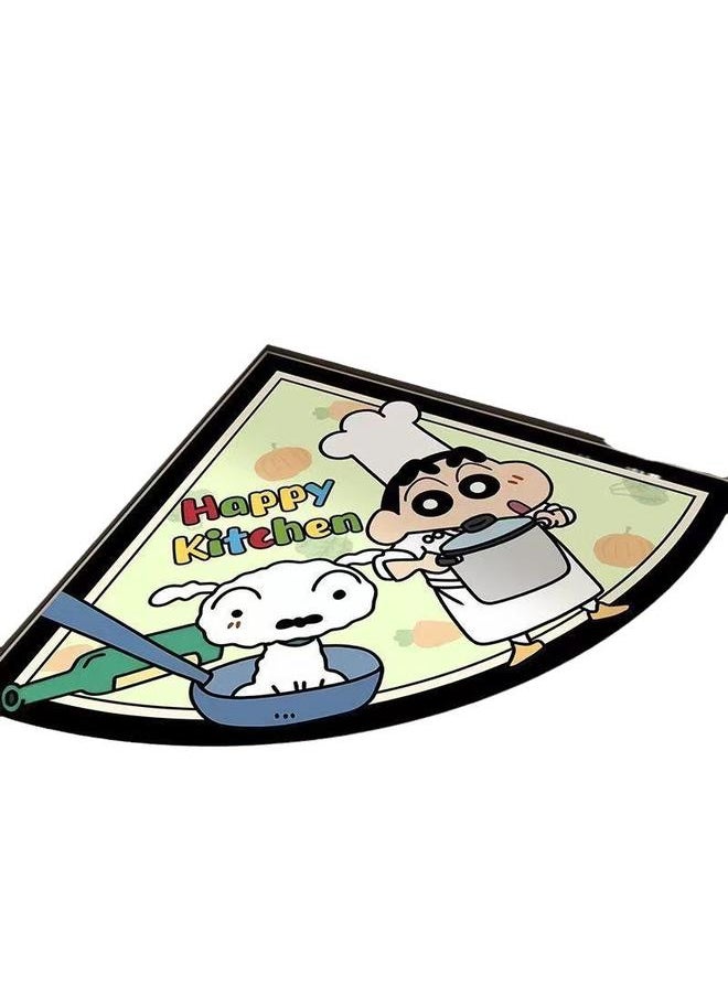 Bluejw - Cartoon Crayon Xiaoxin Diatom Mud Corner Kitchen Mat Household Absorbent Non-slip Foot Mat Quick-drying Easy-care Floor Mat - Image 1