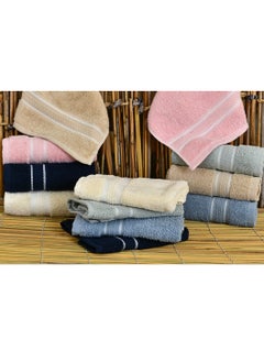 Banotex Face Towels /Washcloths Terry Cotton Pack of 6Pcs - 33x33cm -550Gsm | Soft and Absorbent | Premium Quality Perfect for Daily Use | Ideal for Hotel Resort & Spa100% Cotton Made in Egypt  - Image 5