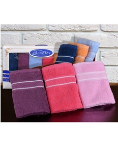 Banotex Face Towels /Washcloths Terry Cotton Pack of 6Pcs - 33x33cm -550Gsm | Soft and Absorbent | Premium Quality Perfect for Daily Use | Ideal for Hotel Resort & Spa100% Cotton Made in Egypt  - Image 2