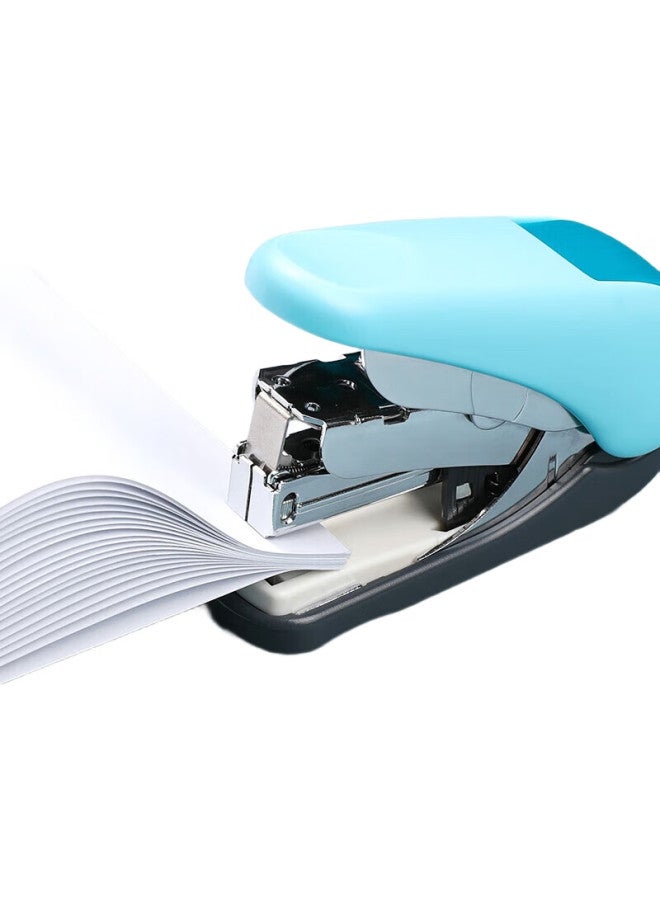 Plus Mini Easy Stapler For Office And Student Use, Effortless Handheld Stapler, Small Size, Can Staple 32 Pages, St-010Vnh, Blue - Image 2