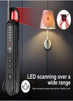 Beauenty Anti Spy Detector, 6 Level Sensitivity Multi-Function Camera Detector, Portable Wireless GPS RF Signal Scanner Snooping Device Finder for Travel, Office, Hotel  - Image 3