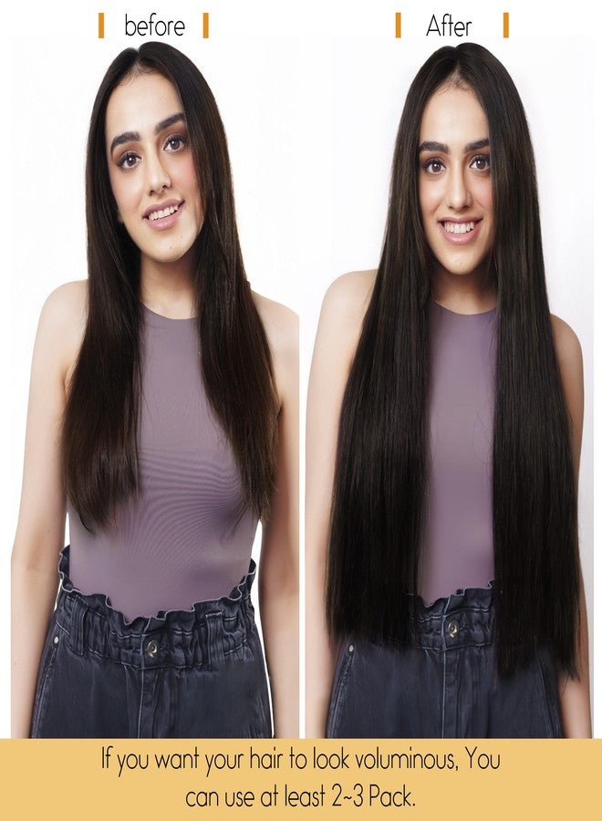 Lacer Clip in Hair Extensions Real Human Hair, 20 Inch Straight Clip ins 1B Jet Black, Remy Human Hair Extensions 7pcs Per Set - Image 5