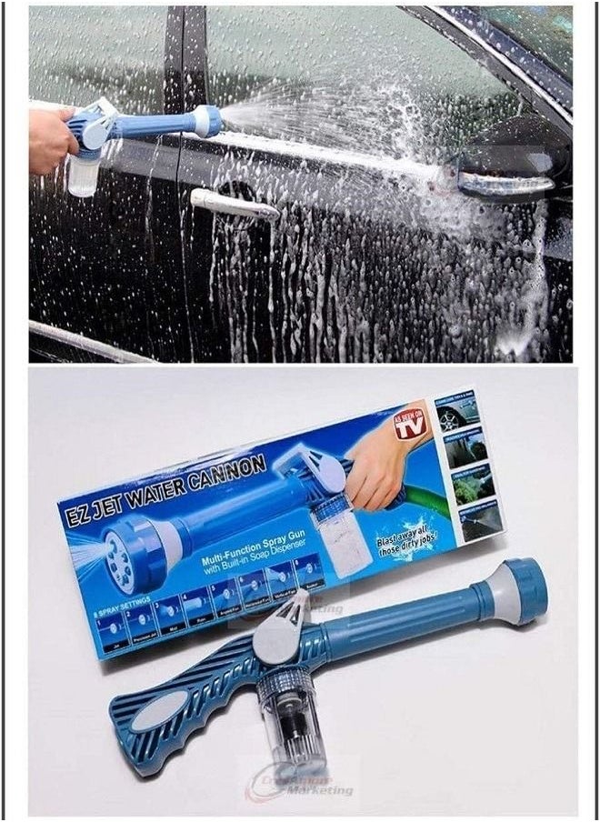 EZ Jet Ez Jet Water Cannon 8 in 1 Turbo Water Spray Gun EZ Jet Multi-Function Water Spray Gun for Gardening, Car Wash, Garage Wash, Home Cleaning Spray with Built-in Soap Dispenser  - Image 5