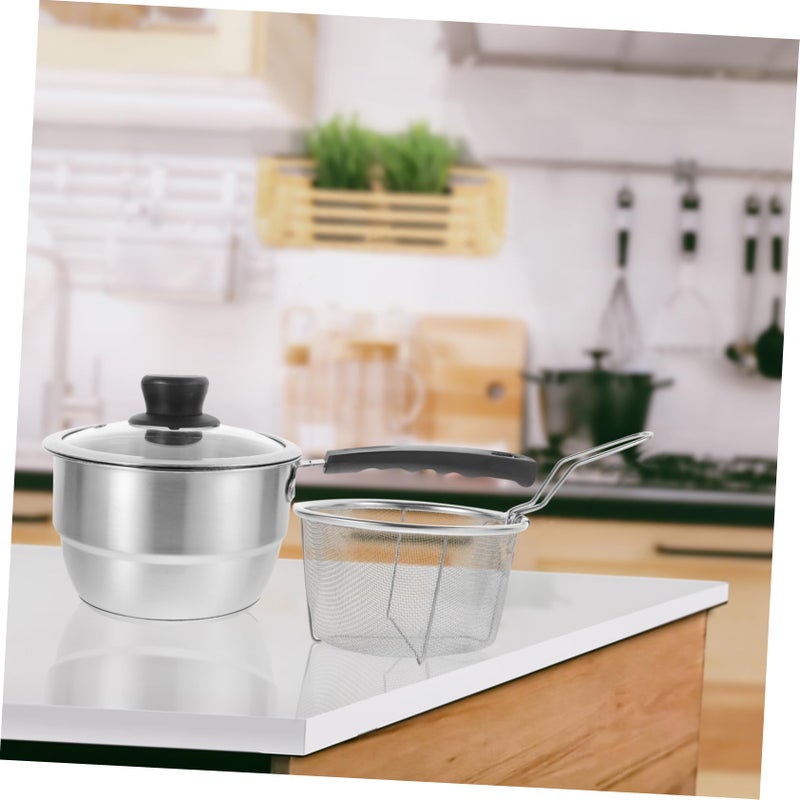 Stainless Steel Stockpot With Steamer Basket And Strainer For Pasta Shrimp Boil - Image 3