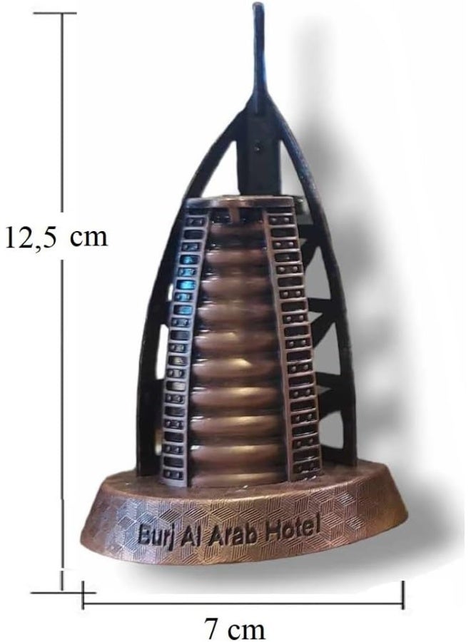 The Burj Al Arab building decorations metal Dubai sailboat hotel decorations Dubai luxurious building office & home artwork. (A) - Image 5