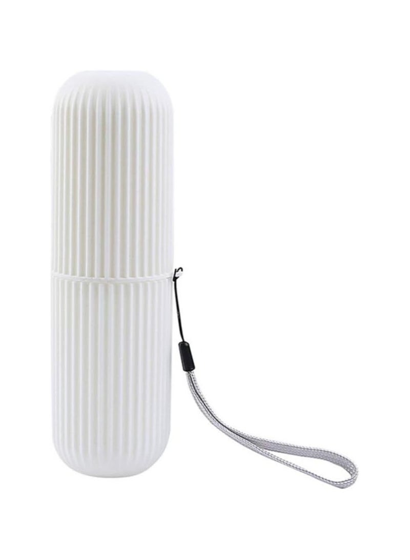 3 Pieces Toothbrush Travel Case ,Hard Plastic Tooth Brush Container Portable Toothbrush Cup Holder for Storage Toothbrushes and Toothpaste(Pink,Green,White) - Image 3